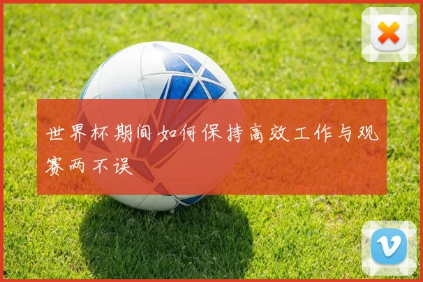 世界杯期间如何保持高效工作与观赛两不误